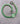 Handyband kurz, Happy Face, silber